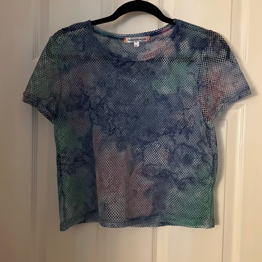 “Netted” top